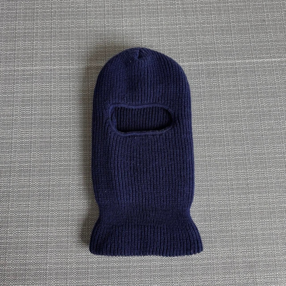 Navy blue balaclava with eye holes